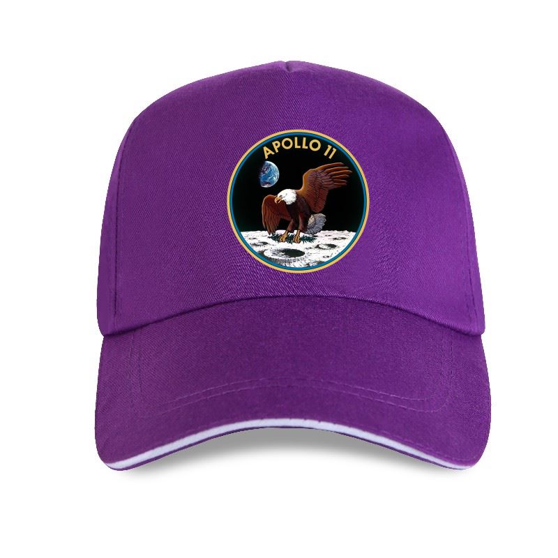 Детская бейсболка Lomoney в повседневном стиле с принтом Apollo 11