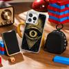 Eye of Horus cool pattern art design Phone Case for iPhone 16 15 14 13 12 11 Pro Max Sheepskin Silver-edged protective case