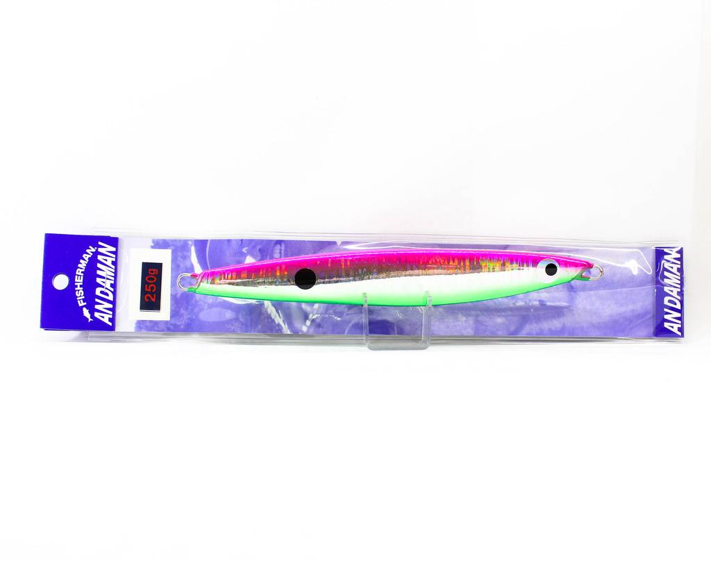 Fisherman Металлический джиг Andaman 250 грамм Wave Uroko Pink Green (0307)