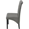 VidaXL 2x Chaise de Salle à Manger Tissu Gris Clair Chaise à Dîner Cuisine 242222