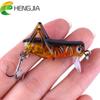 1PC/5PCS Hengjia Lifelike Locust Cricket Fishing Bait for Bass Catfish Trout Night Fishing