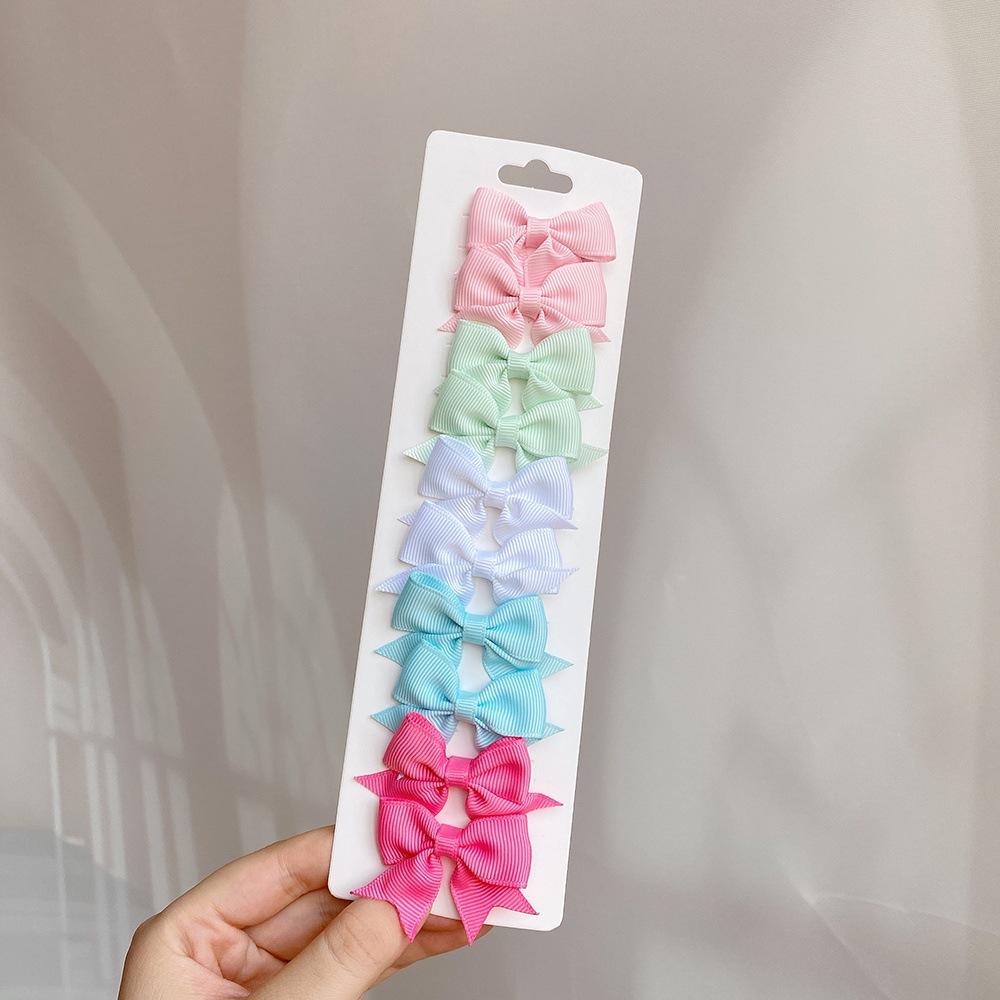10PCS New Swallowtail Bow Children's Hair Clips Hair Accessories Set Cute Hundred Girls Hair Cards