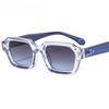 New Fashion Square Sunglasses For Men And Women Modern Design Retro Sunshade Mirrors Colorful Color Blocked Sunglasses