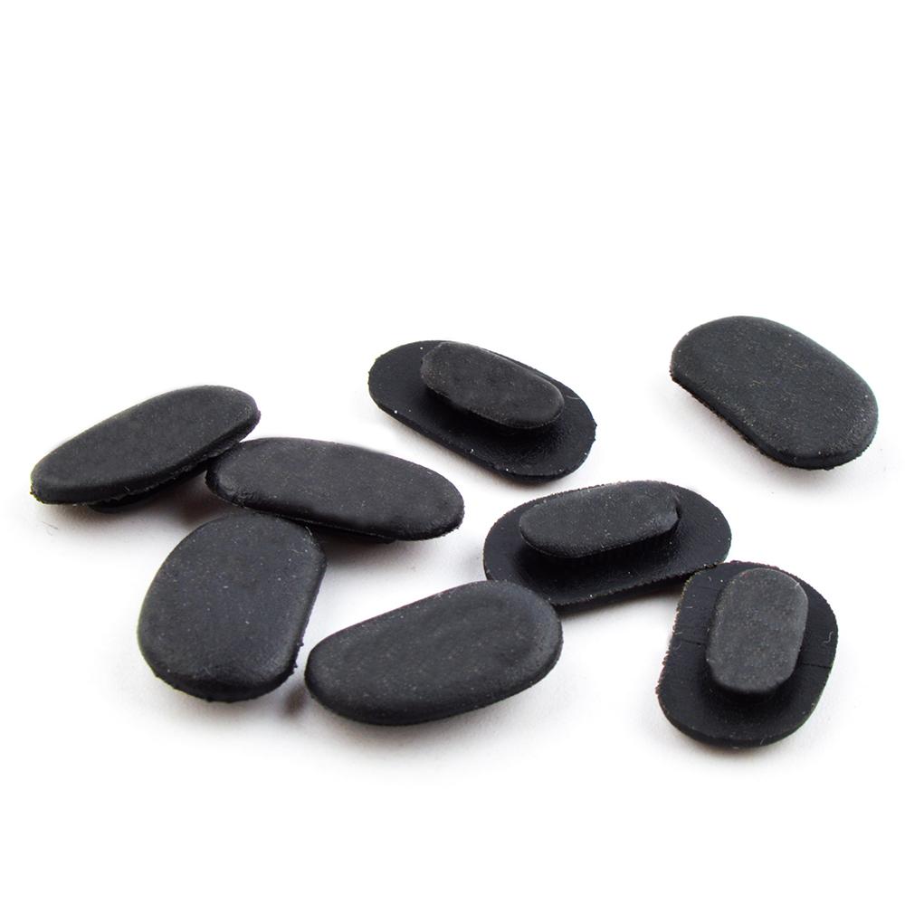 10Pairs(20pcs) Black Anti Slip Rubber Nose Pads For Eyeglasses Sunglass Spectacles Eyewear Push On Glasses Nose