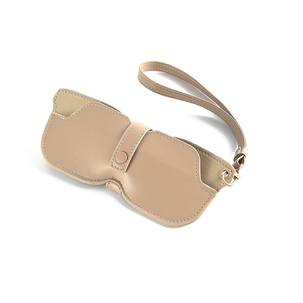Portable Sunglasses Storage Clip Solid Color Eyeglasses Case  Sunglasses Pouch