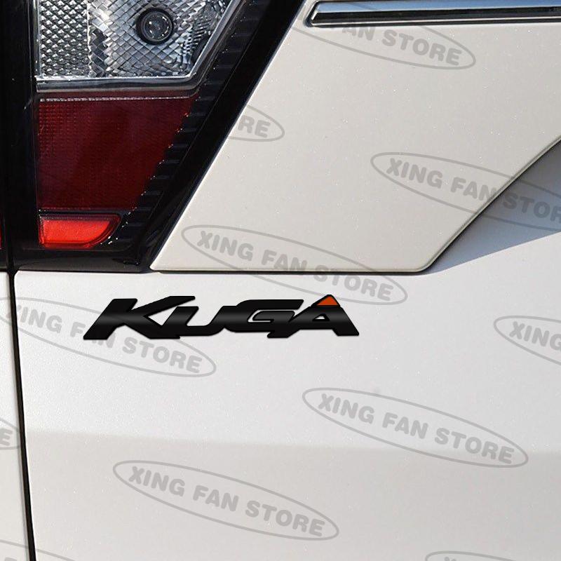 WGL2 Auto Styling For Ford Kuga Lettering Emblem ST Line Vignale EcoBoost MK2 MK3 Car Rear Trunk Badge Decal Body Sticker Accessories