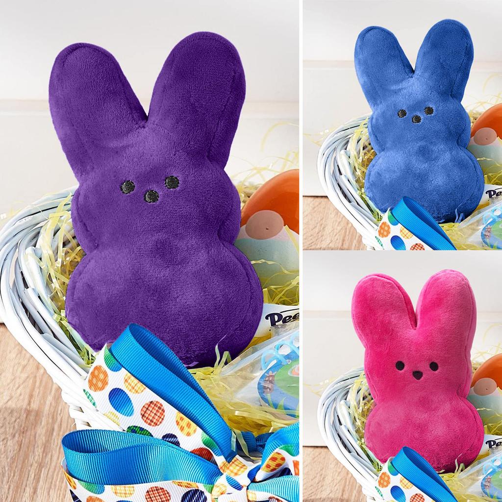 15cm Cute Rabbit Doll Rabbit Stuffed Doll Toy Desktop Sofa Decoration Comfort Doll Toy Children's Easter Decoration