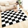 Клетчатые квадраты 3D-печать для спальни, гостиной, прихожей, длинный ковер-дорожка, противоскользящий коврик, коврик для дивана, придверный коврик, коврики для домашнего декора