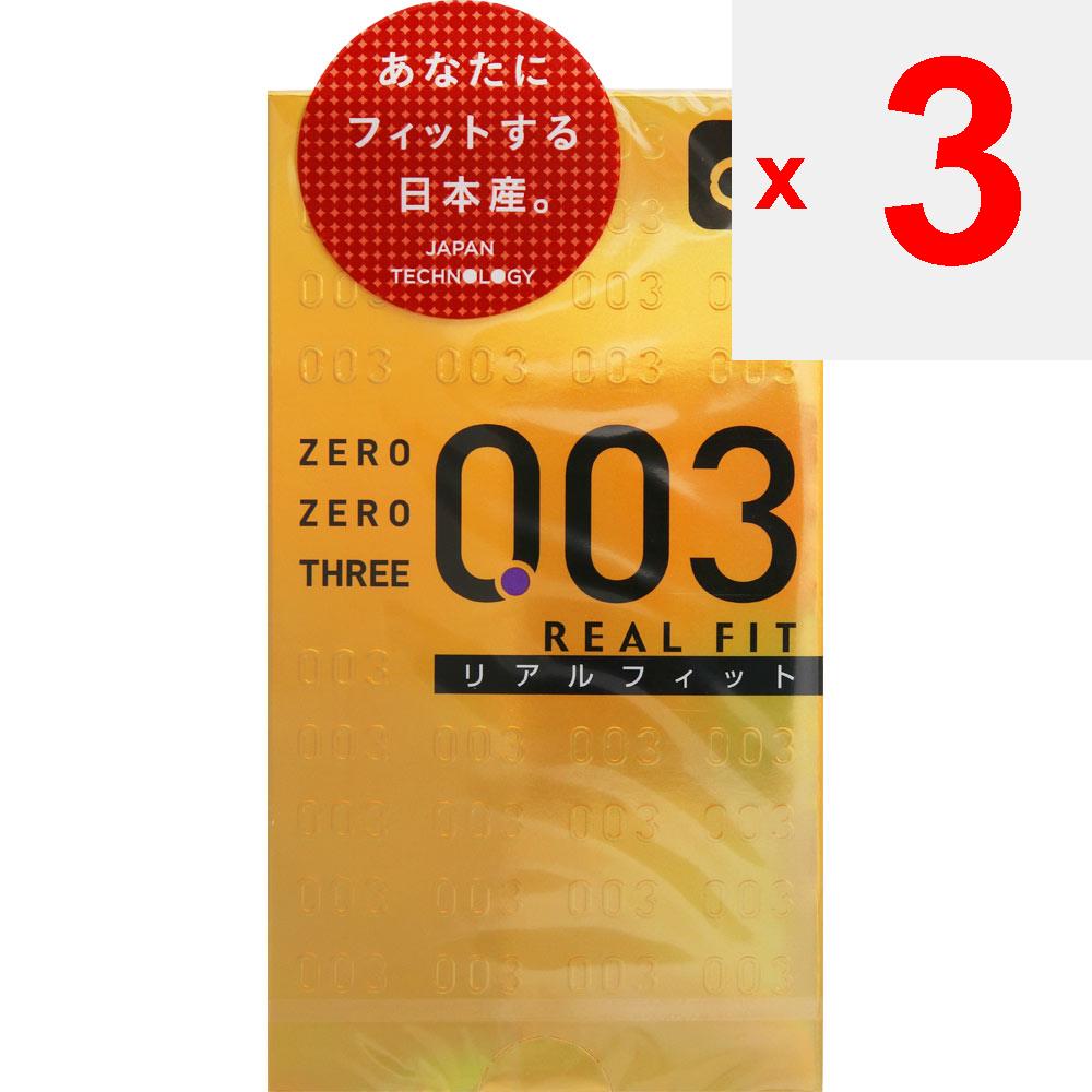 okamoto Zero Zero Three Real Fit Natural 10 шт. Упаковка из 1 шт. Стандартный презерватив толщиной 0,03 мм. Пакет из 1