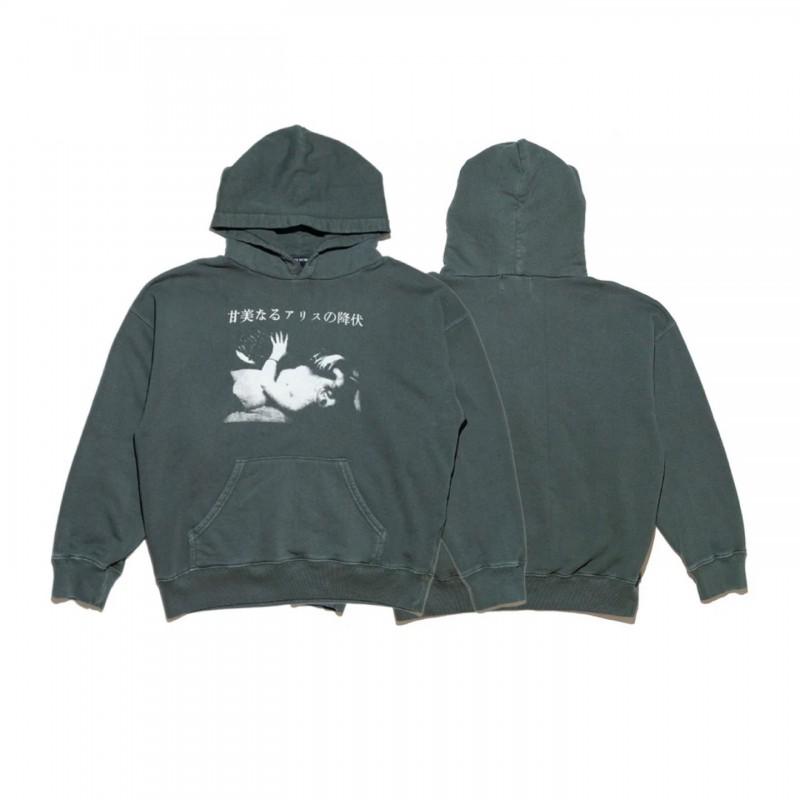 Mens Oversized Distressed Washed Hoodie With Letter Print Loose Fit Cotton Sweatshirt Fall