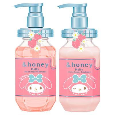 [Ограниченная серия с дизайном My Melody] &honey Melty Увлажняющий восстанавливающий шампунь и кондиционер Ограниченный набор-пара | Набор шампуня и кондиционера