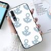 Stripes Anchor Boat Ship Wheel Phone Case for Huawei Honor 10 I 8X C 5A 20 9 10 30 Lite Pro Voew 10 20 V30