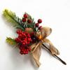 Искусственная Рождественская Елка Сосновые Ветви Рождественские Ягоды Для Рождества DIY Украшения для Венка Ноэль Настольные Украшения Детские Подарки