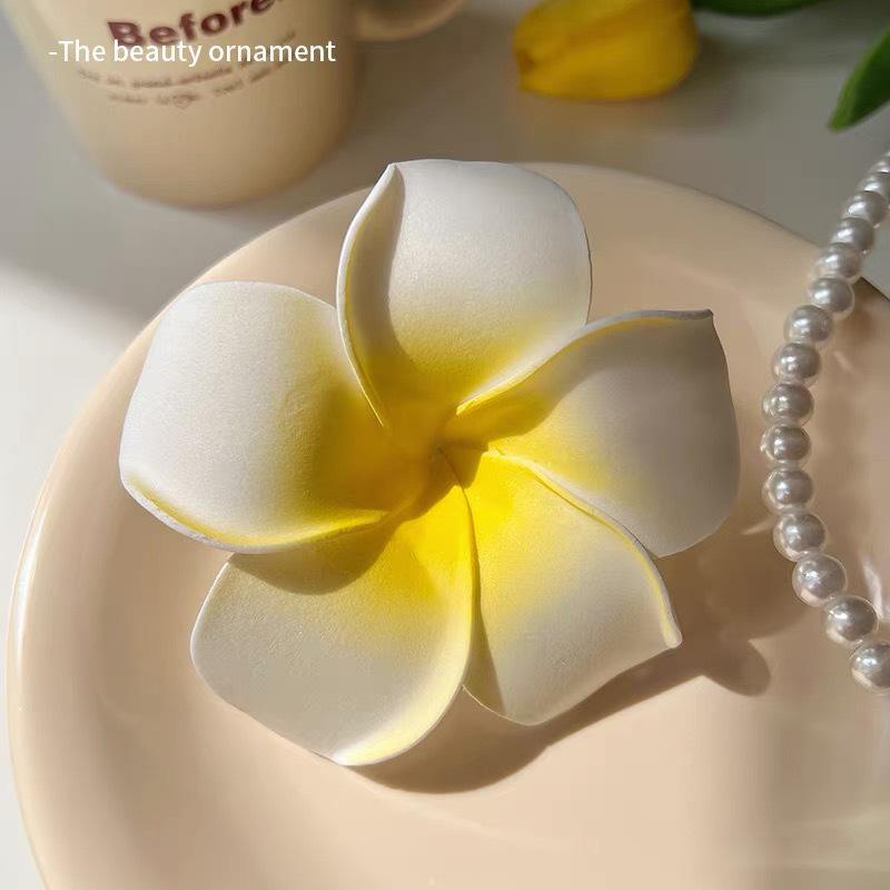 Весенне-летняя цветочная заколка для волос: Дизайн «Лилия, Роза и Гибискус»