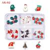 Claus Manicure Accessories Christmas Nail Charms Christmas Nail Decorations Party Nail Rhinestones