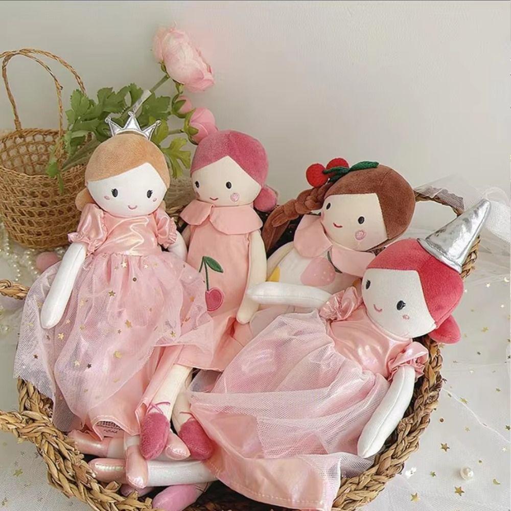 Home Decor Princess Stuffed Doll Ballet Shoes Pink Dress Doll Girl Soft Plush Toy  Kids Toy