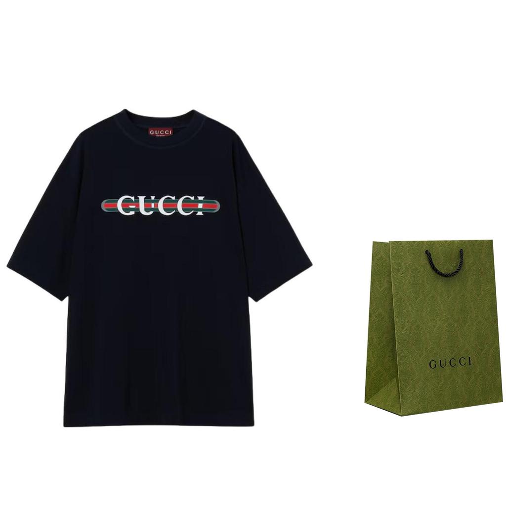 Gucci Футболка из джерси с принтом логотипа 784361-XJGTE-4804