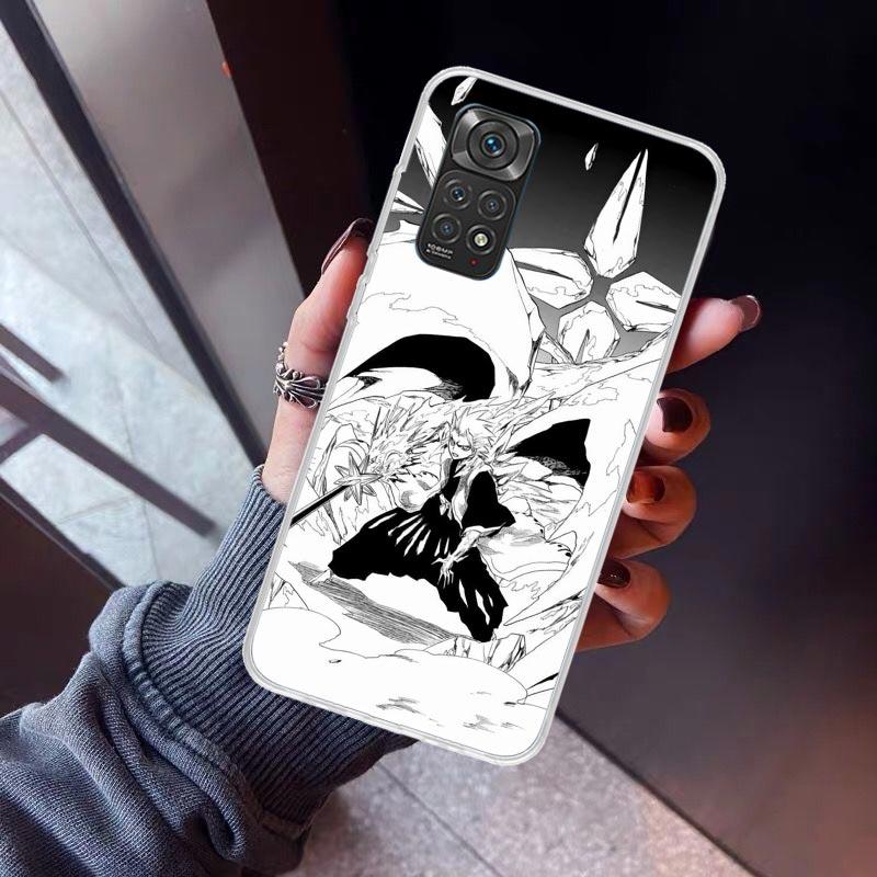 Bleach Hitsugaya Toushirou Phone Case For Xiaomi Redmi Note 10 11 12 13 14 15 Pro Plus 11S 12S 14S 11T 11E 10S Soft TPU Back Cov