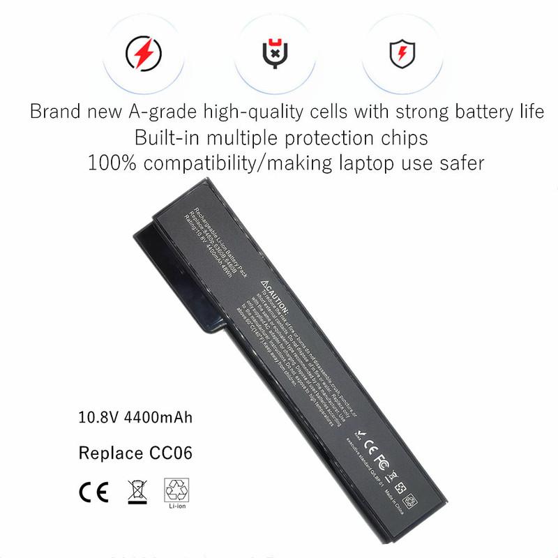 Аккумулятор для ноутбука CC06XL для HP EliteBook 8460w 8460p 8560p 8570p для ProBook 6360b 6460b 6465b 6470b 6475b 6560b 6565b 6570b