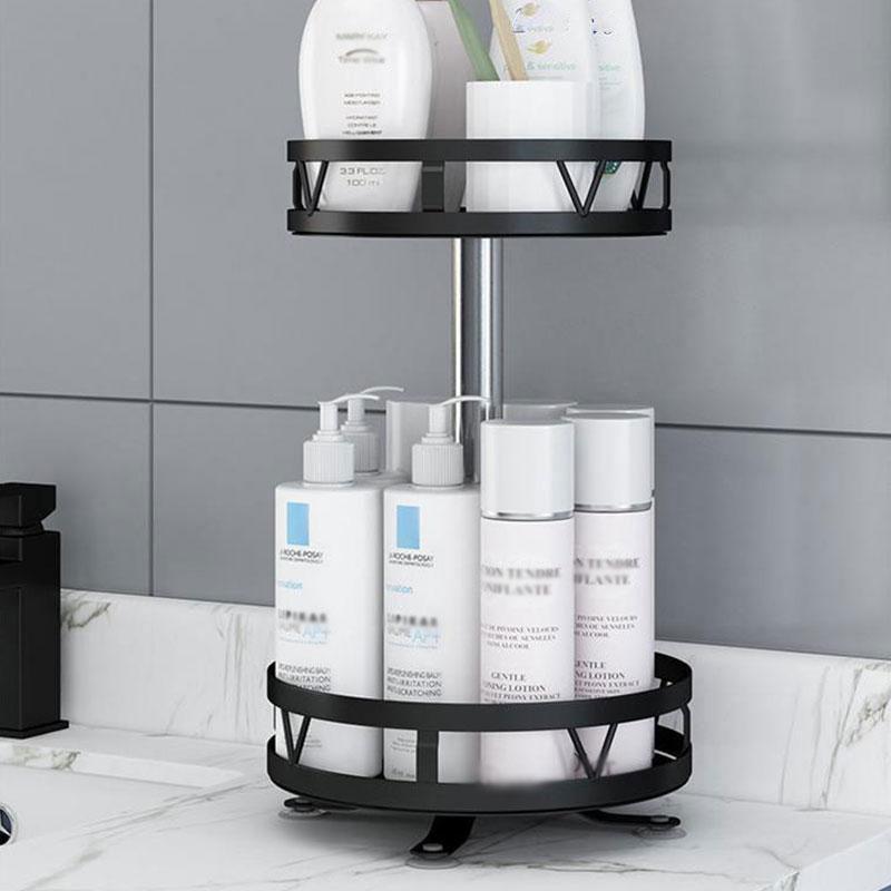 Multi-layer Spice Rack Kitchen Organizers Can Rotate Multi-function Corner Cabinet Countertop Bathroom Makeup Storage Shelf Closet Shelves Organizer