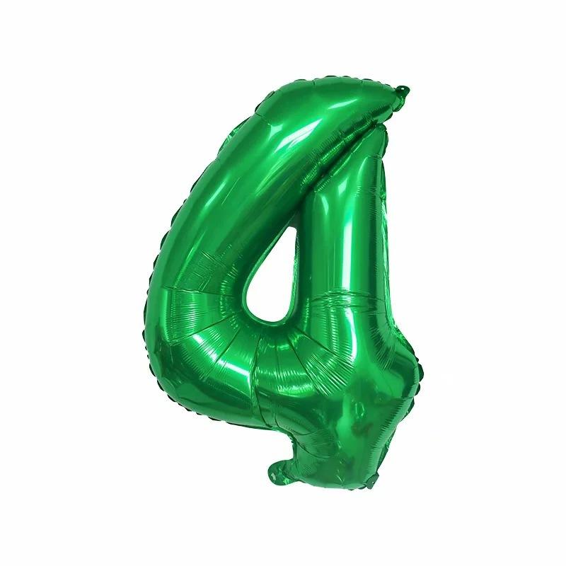 16-Inch Us Version Of Thin Body Digital Birthday Party Decoration Props Decoration Aluminum Film Balloon Digital