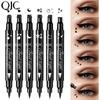 QIC The Pattern Embellishment of The Seal Eyeliner, Waterproof and Dry, Dry and Not Smudge The Double Head