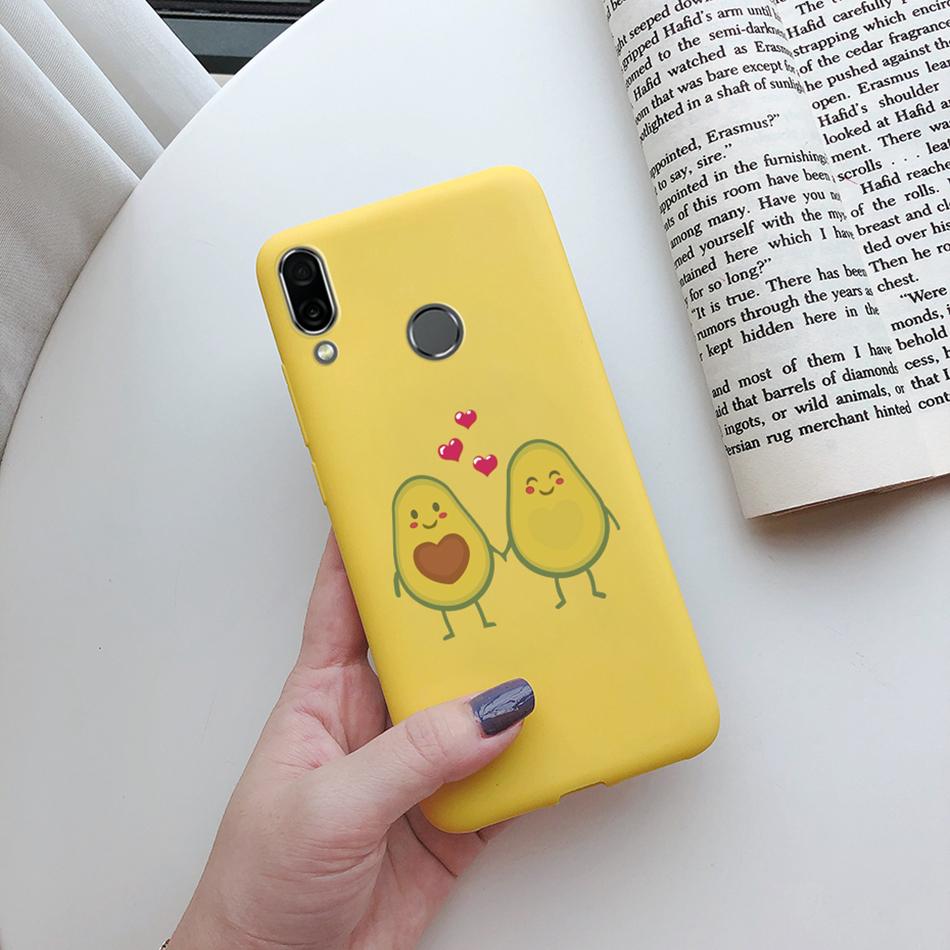 Cute Cat Cactus Avocado Heart Cases For Huawei Honor Play Cover Matte Silicon Phone Case For Honor Play COR L29 HonorPlay Fundas