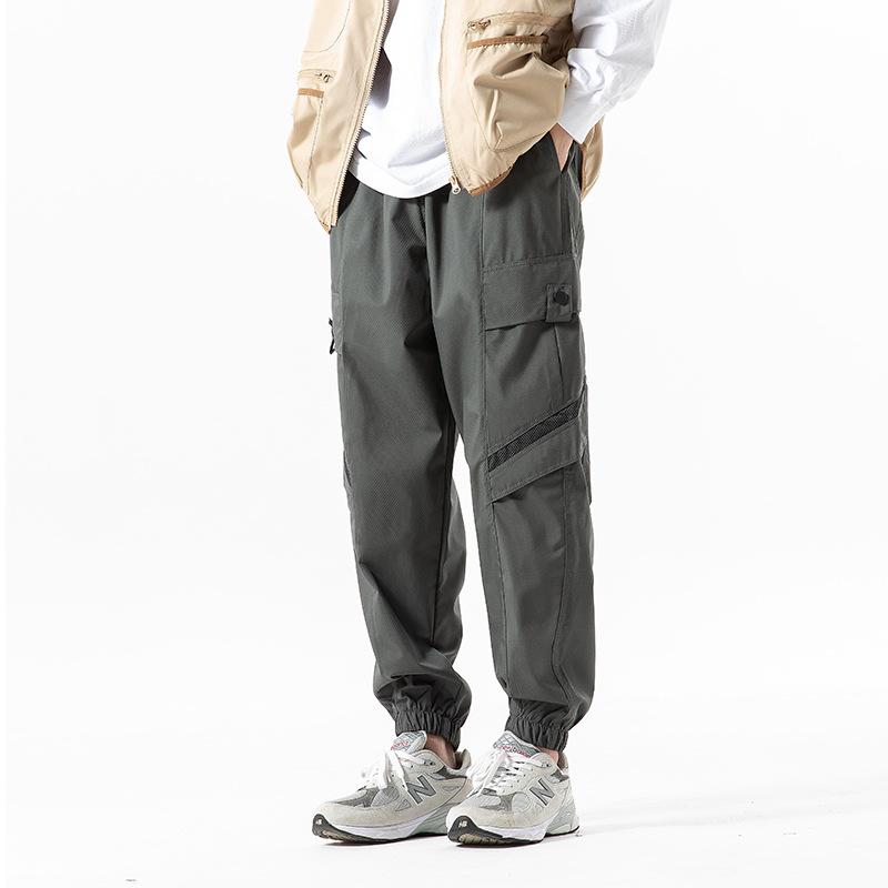 Уличный водонепроницаемый мягкий чехол функциональная зарядка повседневные брюки мужские брюки модный камуфляж свободные завязанные щиколотки дышащие весна и осень