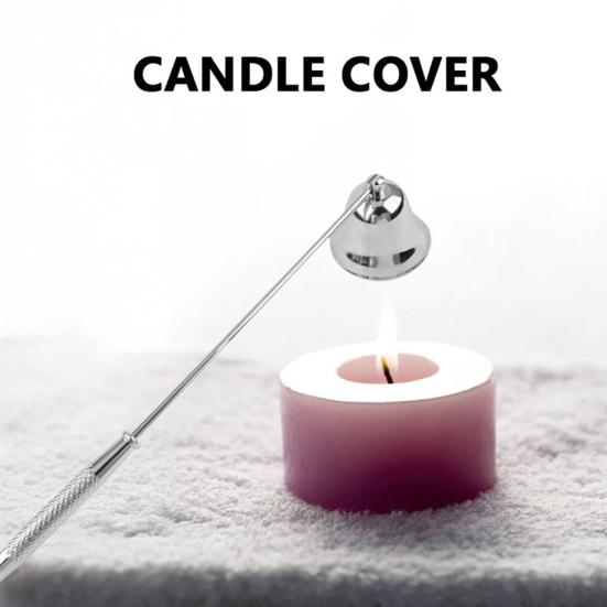 Гаситель для свечей в форме колокольчика с длинной ручкой, фитиль для чайных свечей из нержавеющей стали, гаситель пламени, инструменты для тушения свечей, аксессуары для свечей