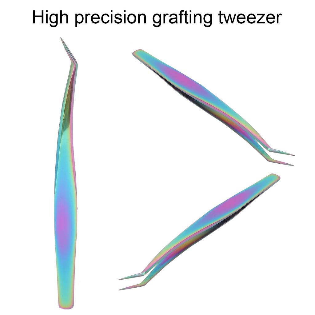 Пинцет для ресниц с изогнутым кончиком, пинцет для наращивания ресниц из нержавеющей стали, щипцы для наращивания ресниц