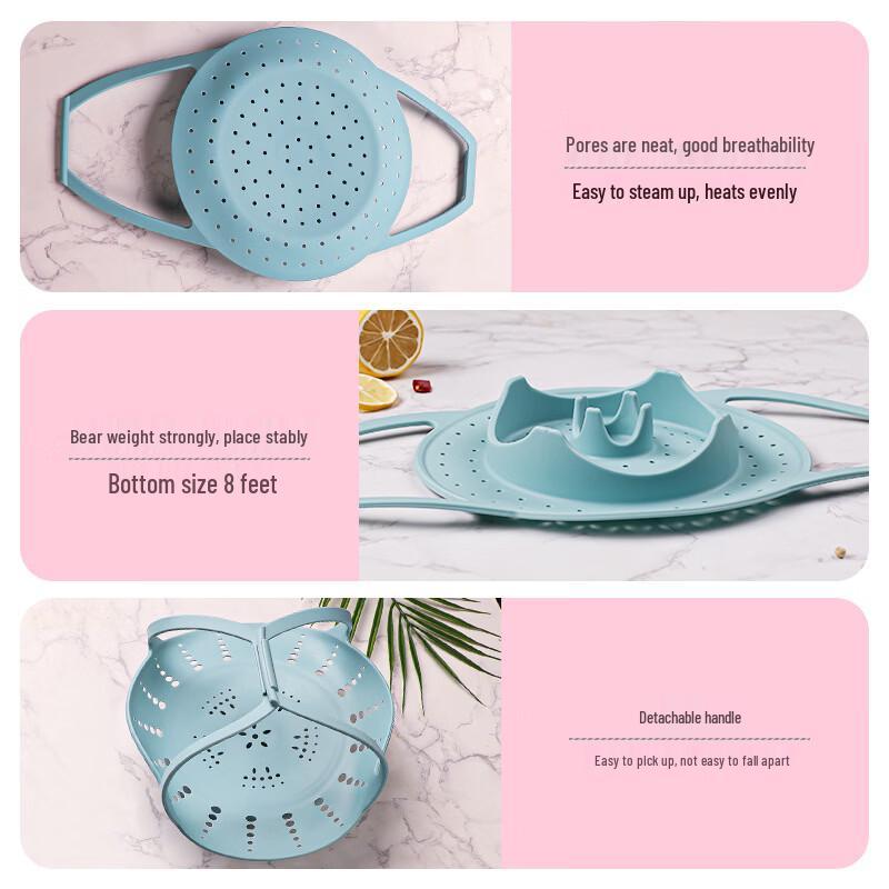 RuHan Kitchen Silicone Steamer Basket