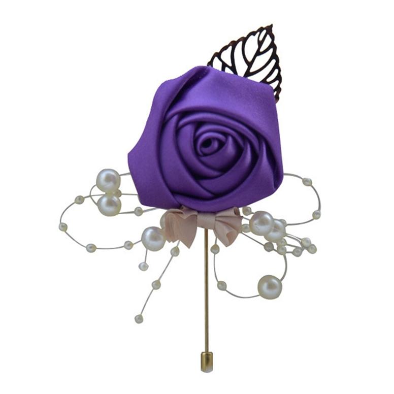 Церемония Бал Корсаж Брошь Свадебный Жених и Невеста Моделирование Цветочный Корсаж