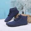 Зимние теплые кроссовки для бега, женские и мужские резиновые высокие ботильоны, водонепроницаемые, нескользящие, дышащие, для треккинга, альпинизма