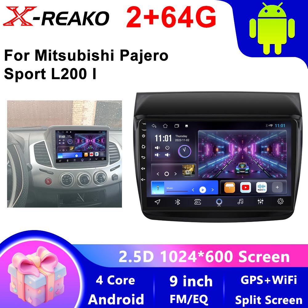 Android 13 для Mitsubishi Pajero Sport 2 2008 - 2016 L200 Triton 2006 - 2014 Android Car Radio Multimedia Video Player stereo BT