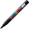 Mitsubishi Pencil Posca Fine Round 10 Pens Water-Based Pen, Point, Tip, PC3M.24, Black,