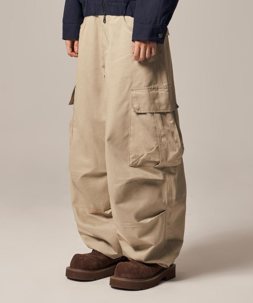 IDWS Andy Twill Balloon Cargo Pants Beige