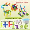 Large Early Education DIY Water Pipe Building Blocks for Kids
