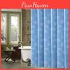 Mediterranean Printing Blue Shower Curtain With Hooks Waterproof Bathroom
