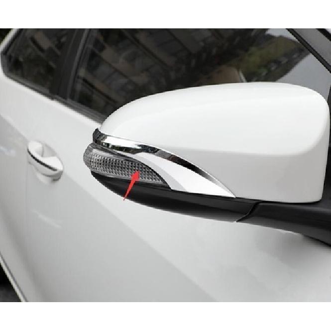Подходит для Toyota Corolla Хромированная ABS 2014-2018 Защитная полоса от царапин Зеркало заднего вида