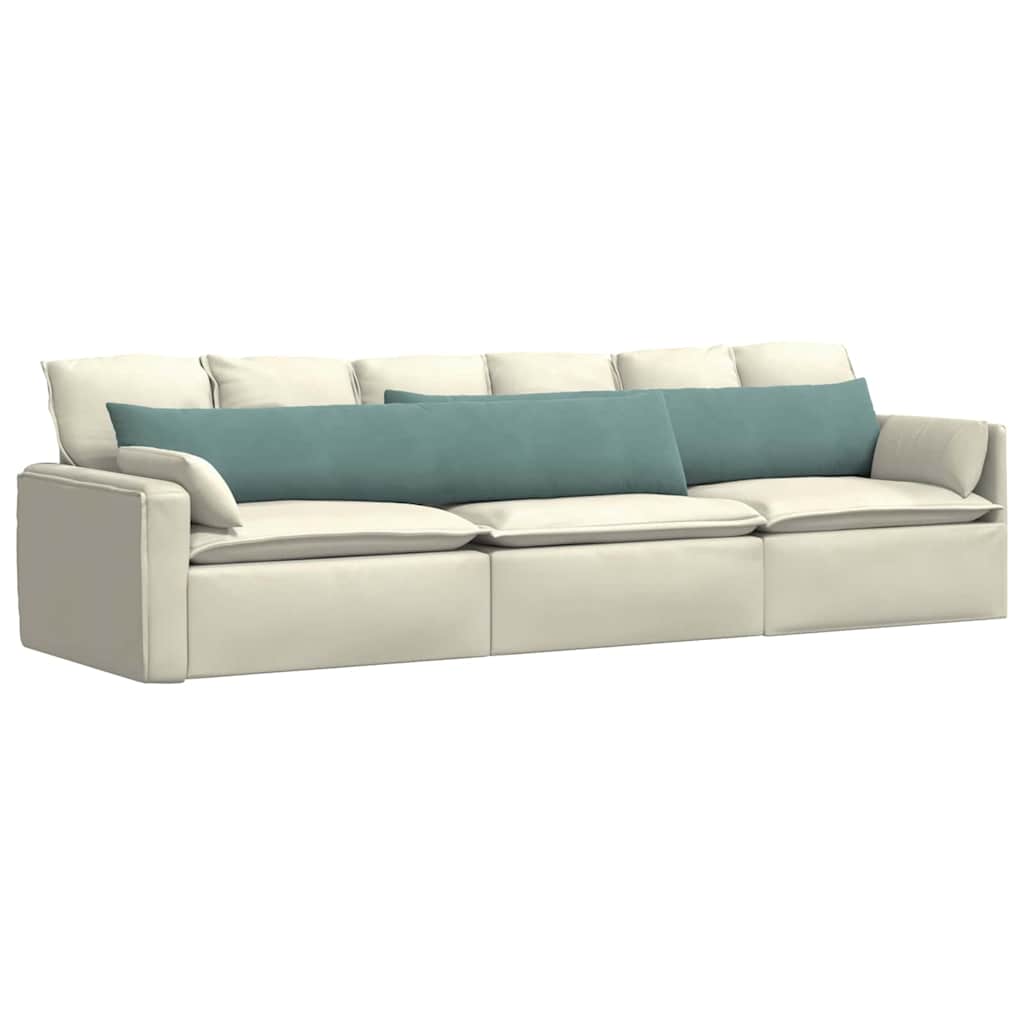 Sofa Cushions 2 Pieces Sea Green 200 x 40 cm Cord Fabric