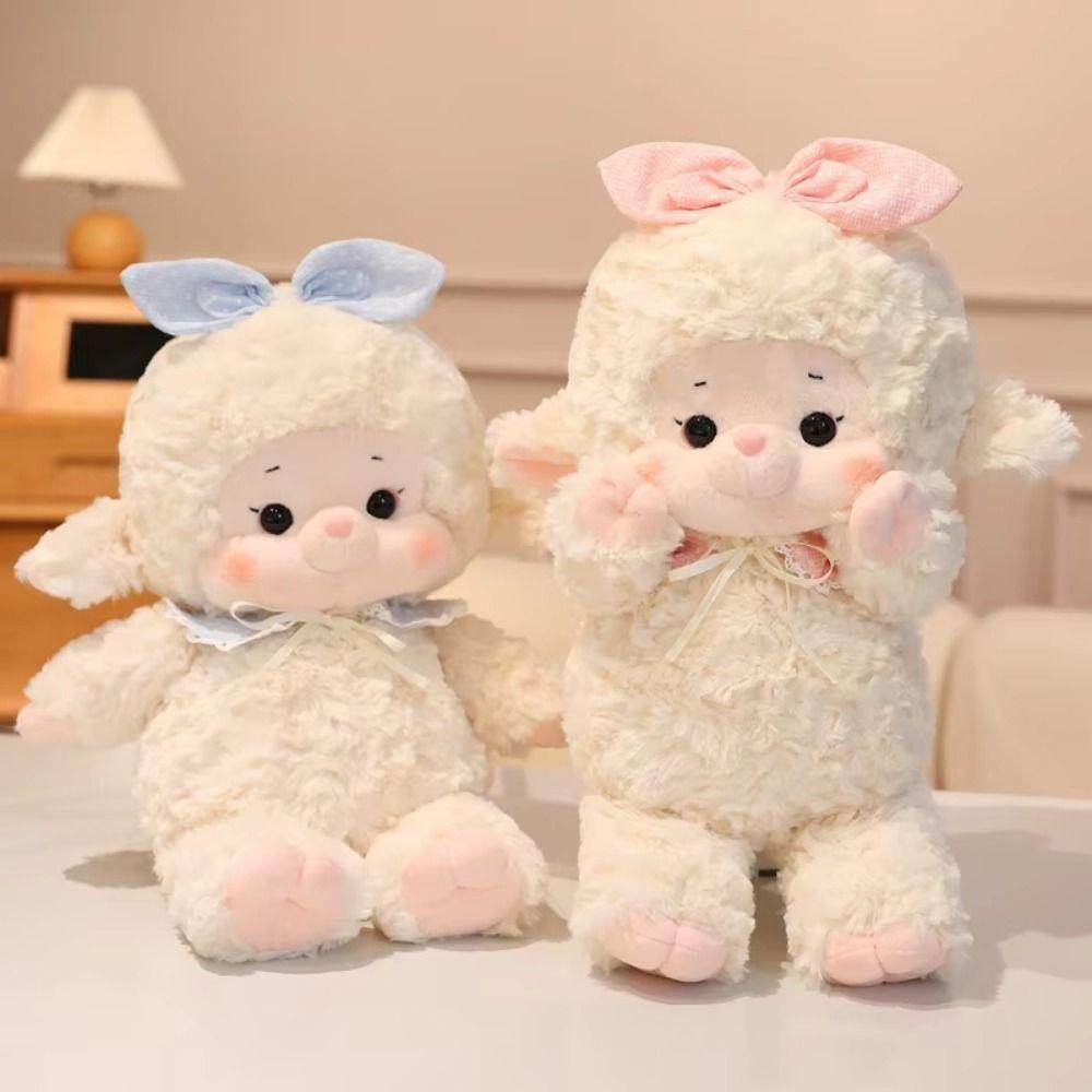 Simulation Sheep Plush Doll Cartoon Animal Fluffty Doll Creative Lamb Plush Toy Birthday Gift