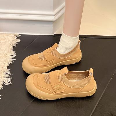 Индивидуализированные 25 новых летних женских дышащих и универсальных удобных туфель на липучке с круглым носком и платформой для повседневной носки