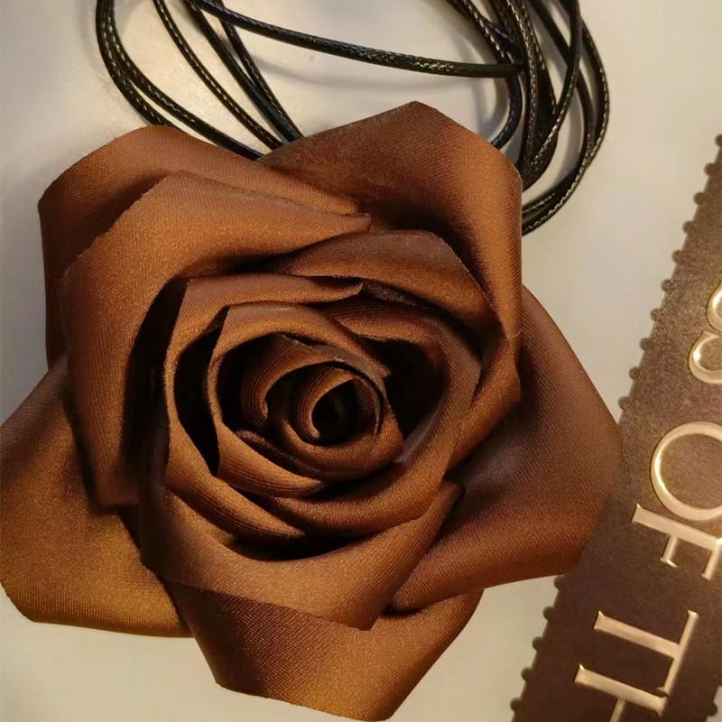 Цветочное колье-чокер для женщин, большие чокеры с цветами роз, цветочное колье-чокер для вечеринки невесты, свадебных летних вечеринок…