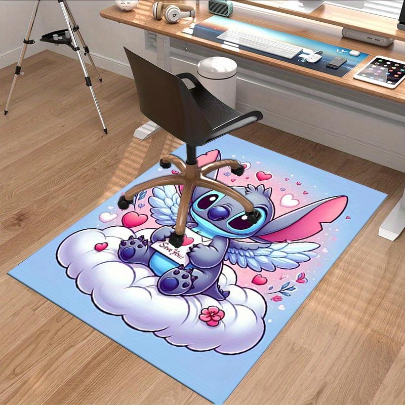 1pc. Cute Stitch Angel Wings Cloud Home Office Chair Outdoor Rug Valentine's Day Gift Heart Shape Decor Matz041073