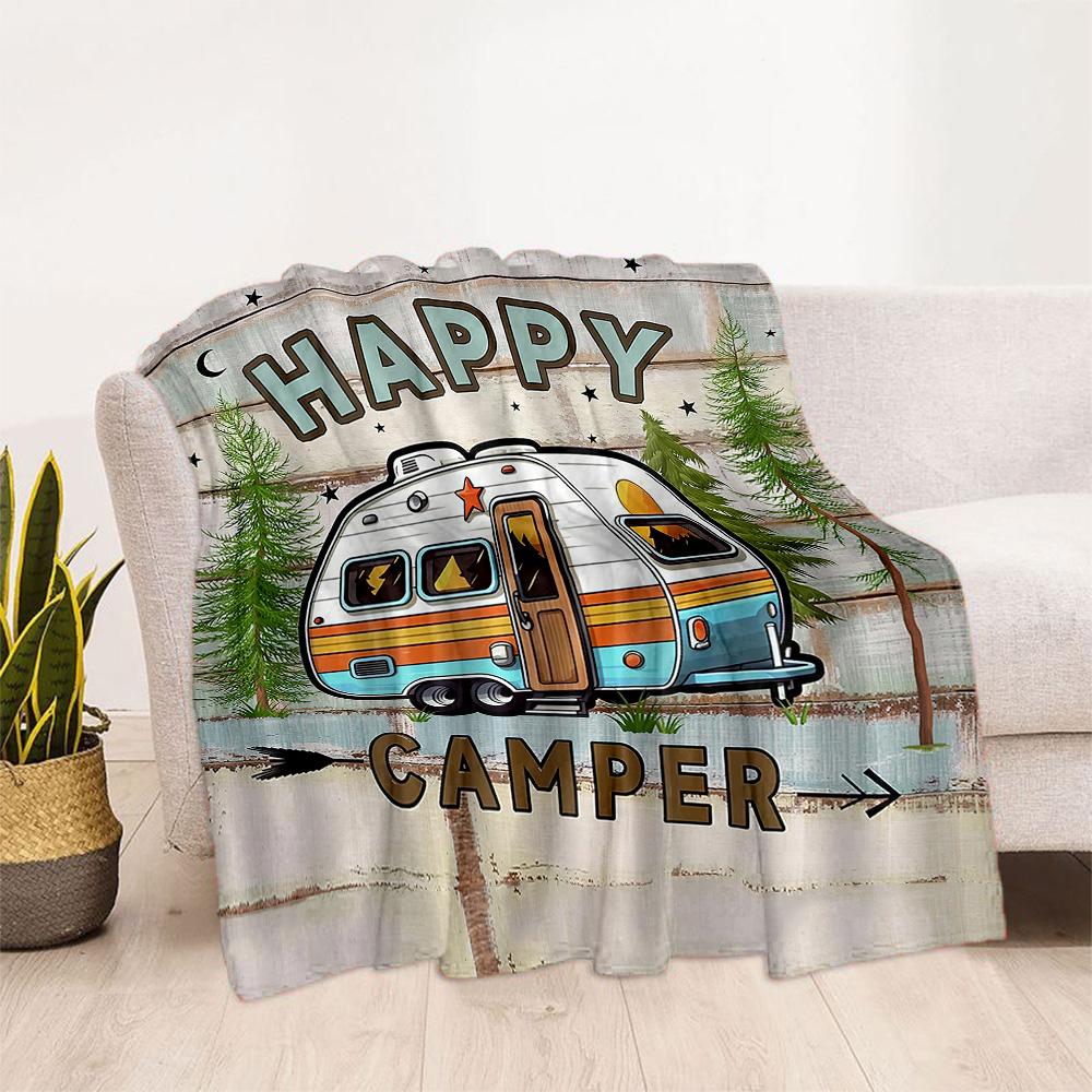 Campfire Life Adventure Blankets are suitable for living rooms,making them an ideal choice for outdoor travel and gifts.