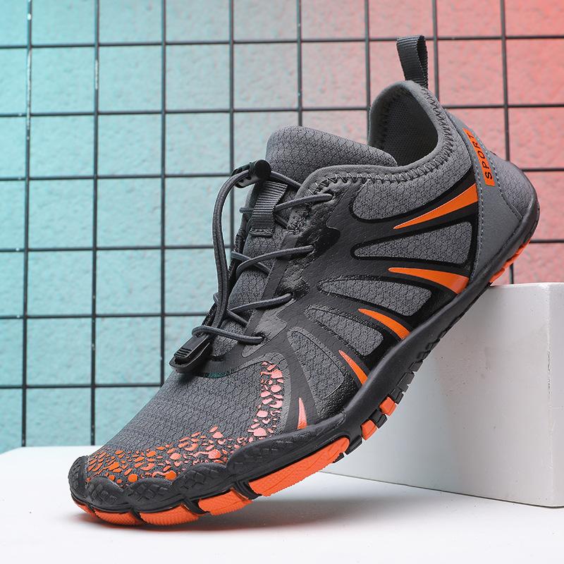 Уличные большого размера новые уличные пляжные туфли для ходьбы по воде спортивные летние сетчатые мужские и женские походные пятипалые туфли для ручья
