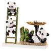 Multipurpose Lovely Pandas Entryway Organizers With Two Trays Accessory for Functional and Stylish Storage Needs