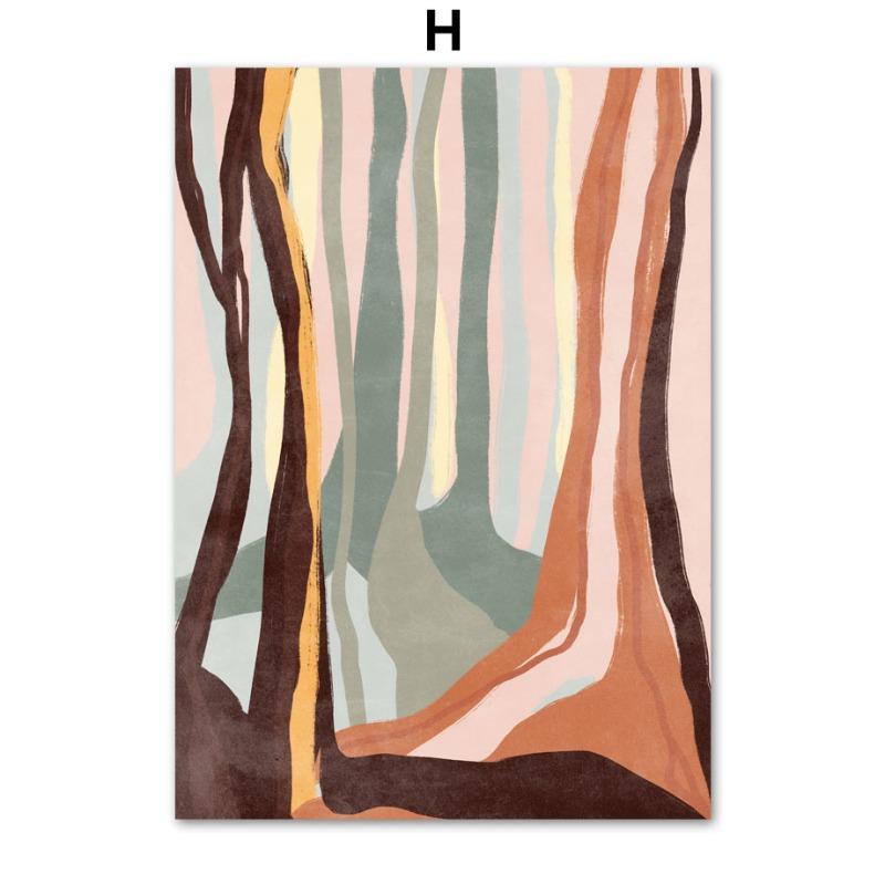 Абстрактный Минимализм Постер Линии Ваза Геометрическое Искусство Постеры и Принты Холст Живопись Скандинавское Настенное Искусство Гостиная Домашнее Украшение