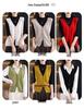 Women's V-Neck Wool Vest, Sleeveless Cardigan Sweater for Spring and Autumn