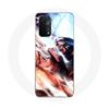 Case for Oppo A74 5G - Maniacase - Anime Manga Eren Yeager - Flexible - Black - Unisex